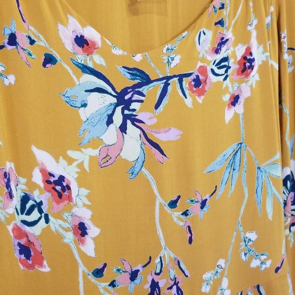 Floral Print Long-Sleeve Mini Dress, Size 2 NWOT - Picture 4 of 16